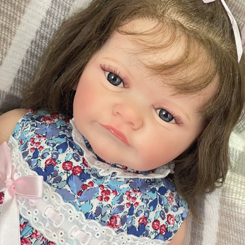 Peach♡｝新作 優しいお顔立ちのリボーンドール 赤ちゃん人形