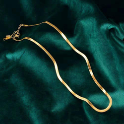 蛇骨チェーンネックレス18 K金シンプル鎖骨チェーン ネックレス
