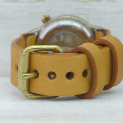 BHW068 Normal Belt 33mm Manual Winding Brass Roman Numeral Index 第8張的照片