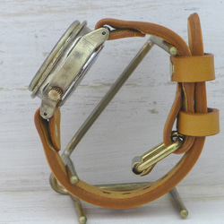 BHW068 Normal Belt 33mm Manual Winding Brass Roman Numeral Index 第7張的照片