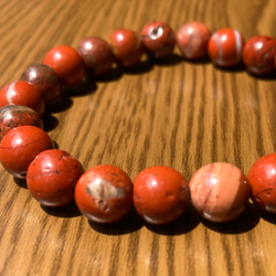 レッドジャスパー♡　小さなハート　ブレスレット 478 レッドジャスパー10mmブレス【五爪龍】 | Angel☆Stone
