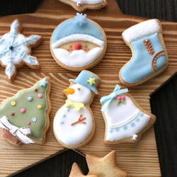 Creema限定 超早割価格　クリスマスのアイシングクッキー （Christmas icingcookie) 1枚目の画像