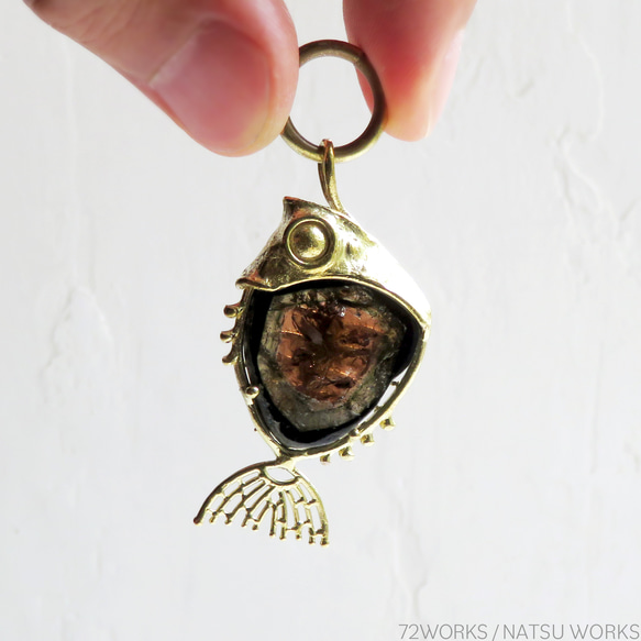 トルマリン フィッシュ チャーム / Tourmaline Fish charms 2枚目の画像