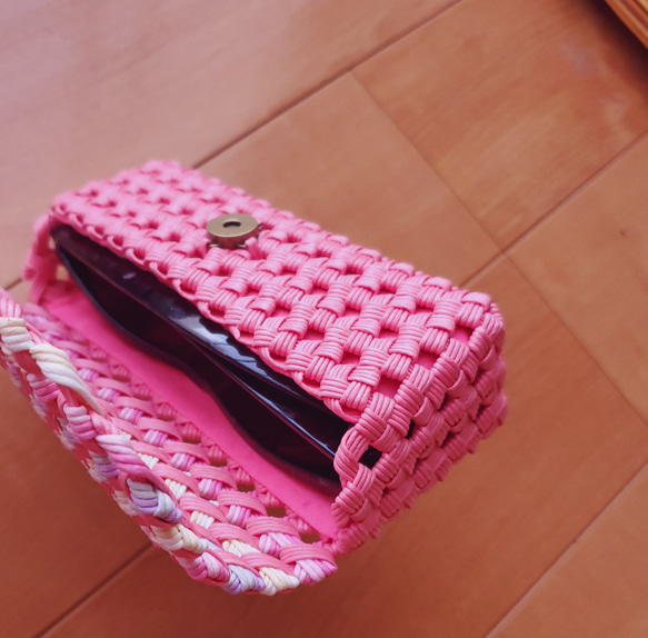 【受注制作】❣️コロンと可愛いメガネケース(小 )(トール・スリム) クラフトバンド ペンケース  小物入れにも❤️ 12枚目の画像