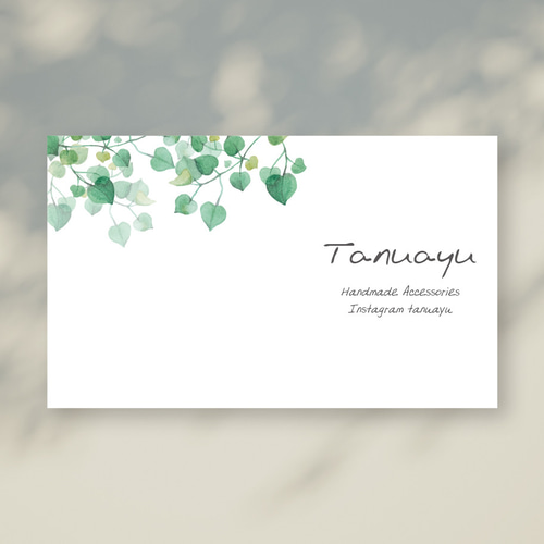 業者印刷】文字入れ・フォント変更可☆アクセサリー台紙/No.42 タグ  