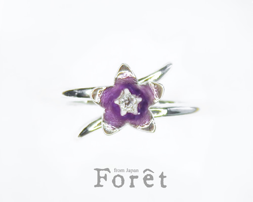 桔梗リング_SV925_CZ 指輪・リング Foret 通販 14465871｜Creema
