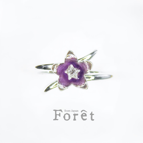 桔梗リング_SV925_CZ 指輪・リング Foret 通販 14465871|Creema 桔梗リング_SV925_CZ 指輪・リング Foret 通販 14465871|Creema