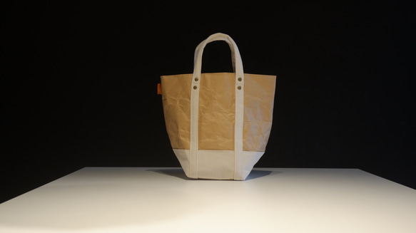 コメカミフクロ TATE TOTE(タテトート) S size -白- 1枚目の画像