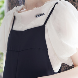 烏黑光澤 ★ 孔雀貝殼珍珠胸針，附四顆珍珠 - Frances 第4張的照片