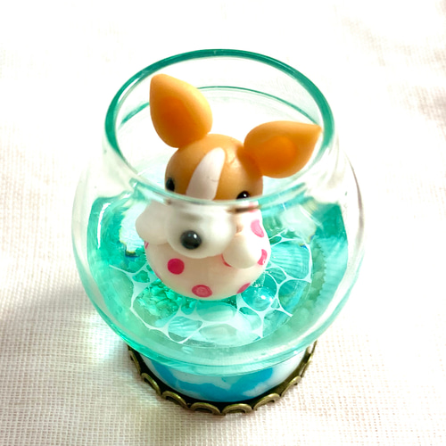 うさぎのボンちゃん　ガラス細工　ミニチュア うさぎ 雑貨 ガラス細工 ミニチュア ウサギ 置物 フォーカート