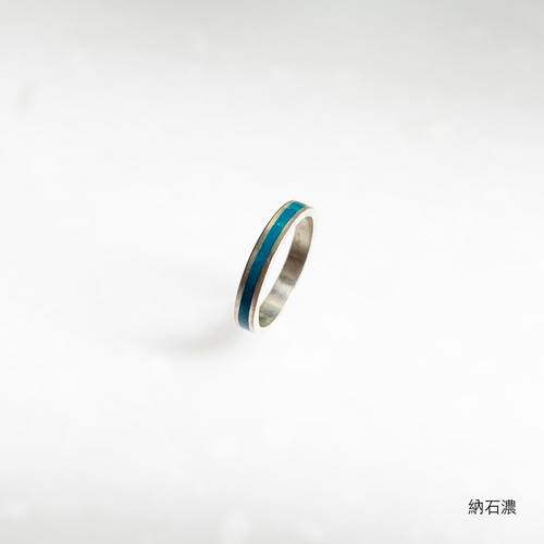 受注制作] 七宝焼きリング / シルバー 925、エナメル 指輪