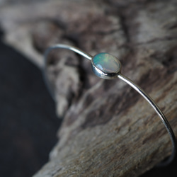 opal silver bangle (namishibuki) 6枚目の画像