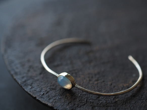 opal silver bangle (namishibuki) 9枚目の画像