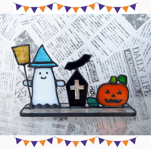 ハロウィン オバケ かぼちゃ お墓とこうもり その他インテリア雑貨 pi