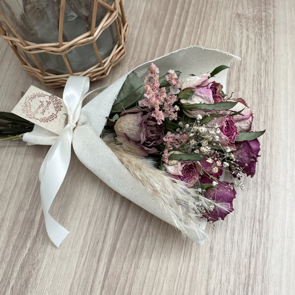 ♪送料込み♪ドライフラワー♪薔薇とパンパスのスワッグ♪お盆休みSALE 