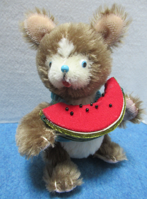 作家様　スイカくまちゃん　テディベア　ぬいぐるみ スイカくまちゃん ぬいぐるみ tara 通販 14467504｜Creema(クリーマ)