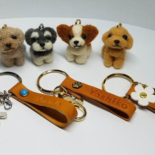 【ミント】トイプードル 羊毛フェルト ストラップ ハンドメイド ミント様専用】トイプードル 羊毛フェルト ストラップ ハンドメイド
