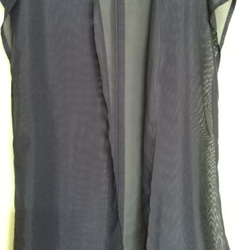 Creema限定2208　絽の着物から　透き通っているロングコートです。 1枚目の画像