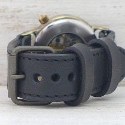 BHW139 手動上鍊 黃銅 36mm 羅馬數字 表圈 Sewing Stitch Belt 手工手錶 [BHW139 Sewi 第8張的照片
