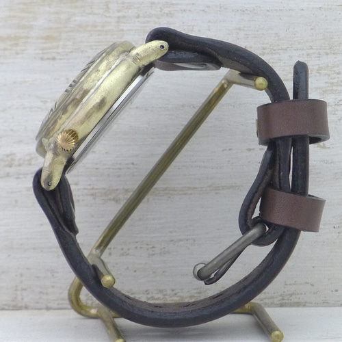 BHW139 手巻きBrass36mm ローマ数字ベゼル ノーマルベルト