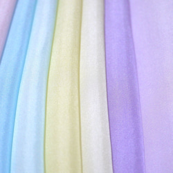 (R-01) 輕薄純絲內襯 Habutae 手工染色 10 件套 彩色 Tsumami-zaiku 布，用於懸掛裝飾品和手工藝品 第4張的照片