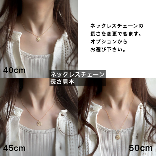 アクアマリンのフラワーカービングネックレス ネックレス・ペンダント