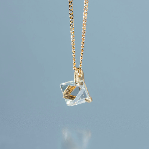 ソーヤブル ダイヤモンド原石ペンダント / K18YG ネックレス  