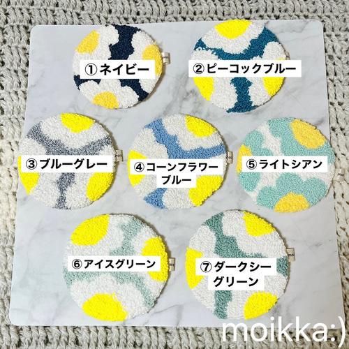パンチニードル コルク コースター Flower NEW コースター moikka