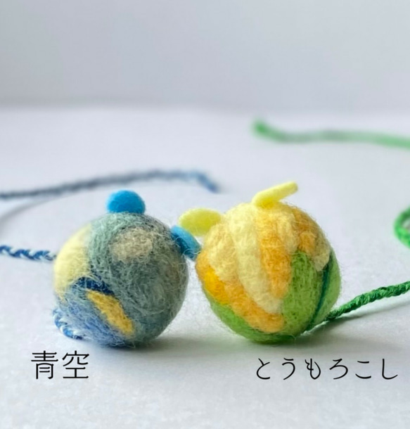 しおり　青空とトウモロコシねずみさん　 2枚目の画像