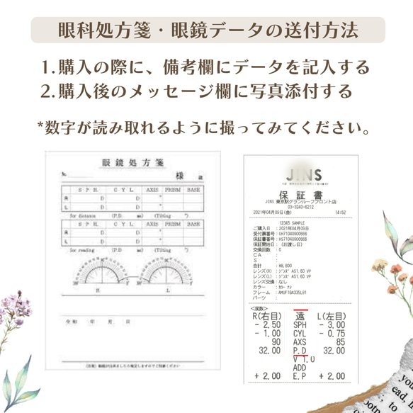 金平糖フレーム｜老眼鏡、だてメガネ、近視用・乱視用・サングラスとして作成OK 19枚目の画像