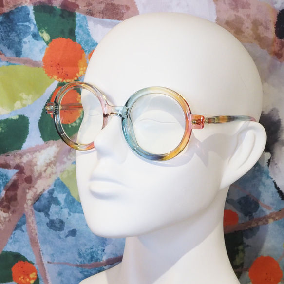 金平糖フレーム｜老眼鏡、だてメガネ、近視用・乱視用・サングラスとして作成OK 5枚目の画像