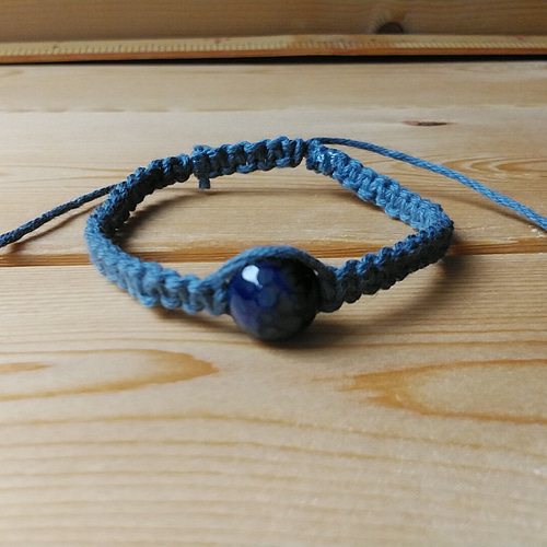 まの　マクラメネックレス・ブレスレット ブレスレット マクラメ マクラメ編み Macrame シュリ・ヤントラ