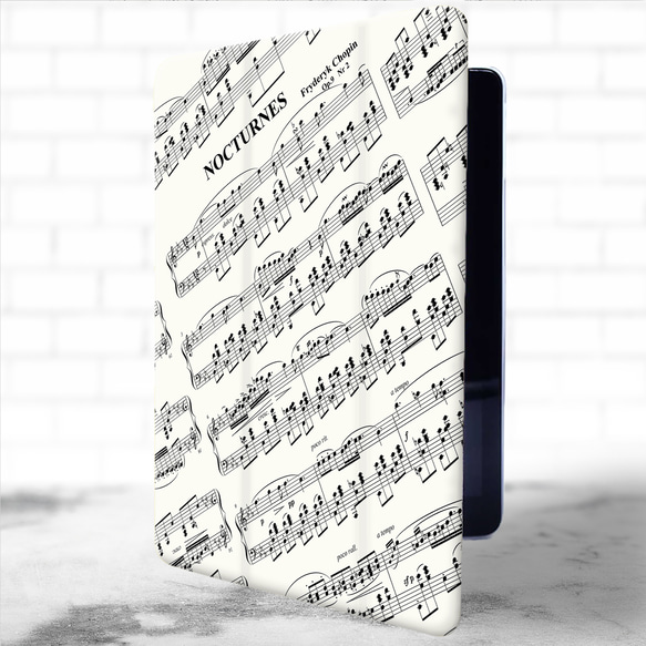 『ショパン ノクターン変ホ長調』軽量♪iPadケース Pro mini6 Air5 第9世代 ピアノ レッスン 音楽 2枚目の画像