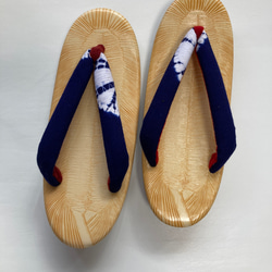 名古屋伝統工芸ソフト鼻緒付きEVA草履：女性フリーサイズ２４cm 1枚目の画像