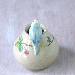 Sekisei parakeet 單輪（陶瓷鳥物） 第5張的照片