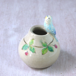 Sekisei parakeet 單輪（陶瓷鳥物） 第4張的照片