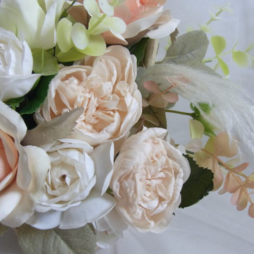 薔薇のかご 薔薇のバスケットブーケ ブーケ ZILL 通販 14469419｜Creema