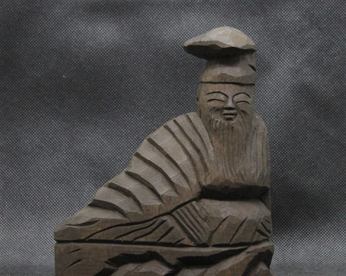 萩焼　柿本人麻呂像 萩焼 柿本人麻呂像 工芸品