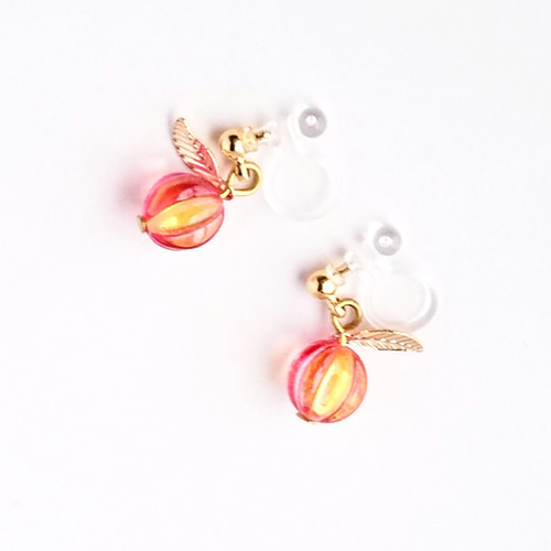 No.1418-G　グラデーション☆ツートンピアス・イヤリング ツートンダブルリングピアス・イヤリング | Pink Owl Bijou