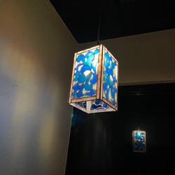 アラベスク（ステンドグラスの吊りランプ） 3枚目の画像