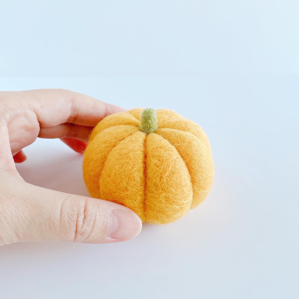 羊毛フェルトのハロウィンかぼちゃ その他インテリア雑貨 woolwool