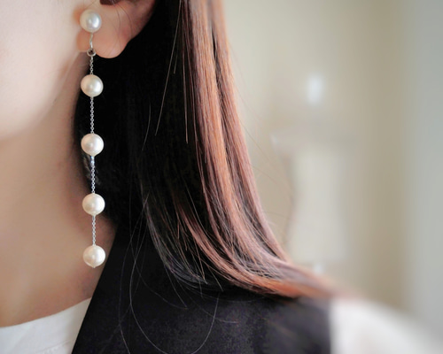 LISACORTI x rebecca de ravenel パール 貝 ピアス イアリング LISACORTI x rebecca de ravenel パール 貝 ピアス イアリング