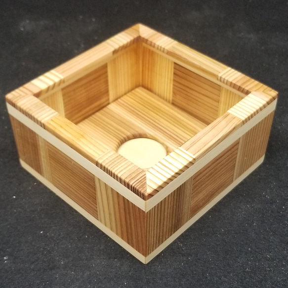 木 ソフトパック ティッシュ  ハーフサイズケース BOX 2枚目の画像