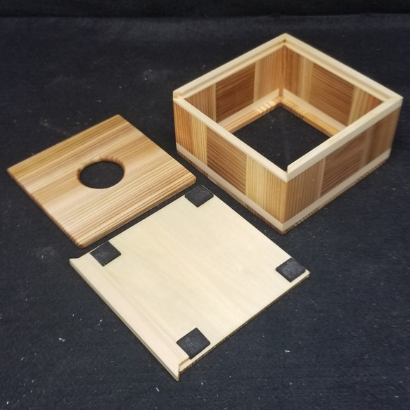 木 ソフトパック ティッシュ  ハーフサイズケース BOX 4枚目の画像