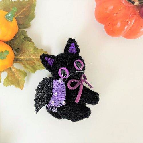 ハロウィン限定 黒猫 死神 仲良し あみぐるみ ハロウィン限定 黒猫 死神 仲良し あみぐるみ ハロウィンデビル