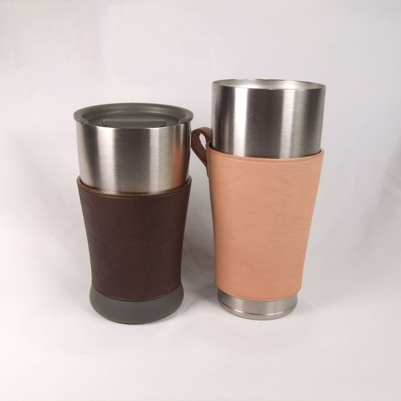 THERMOSタンブラーカバー JDE-420 340 ヌメ革 その他キッチン小物 TORI