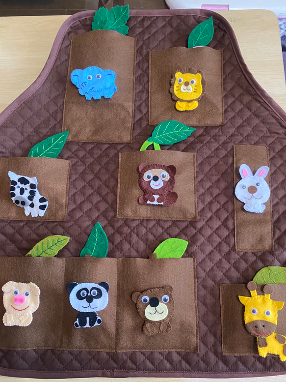 エプロンシアターすっぽんおやさいさん 生地 ショコラ 通販 14470687