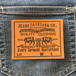 革タグ（合皮タグ）VINTAGE GARMENTS &JEANS  10枚セット 4枚目の画像