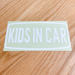 キッズインカー ステッカー ロゴ カーステッカー カーサイン KIDS 車 おしゃれ かわいい 2枚目の画像