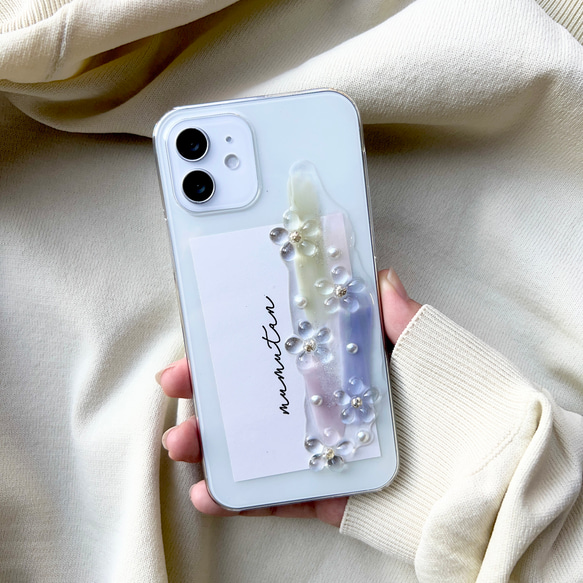 iPhone14シリーズ対応 花柄 flower おしゃれスマホケース iPhone13 全機種対応 iFace型対応 1枚目の画像